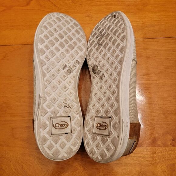 Chaco Ionia Loafer Canvas Leather Slip On Sand Tan size 7.5 - Picture 7 of 7